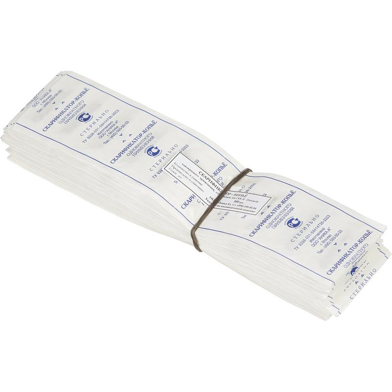 Изображение товара Скарификатор стерильный Аника А с центральным копьем 32 мм (1000 штук в упаковке)