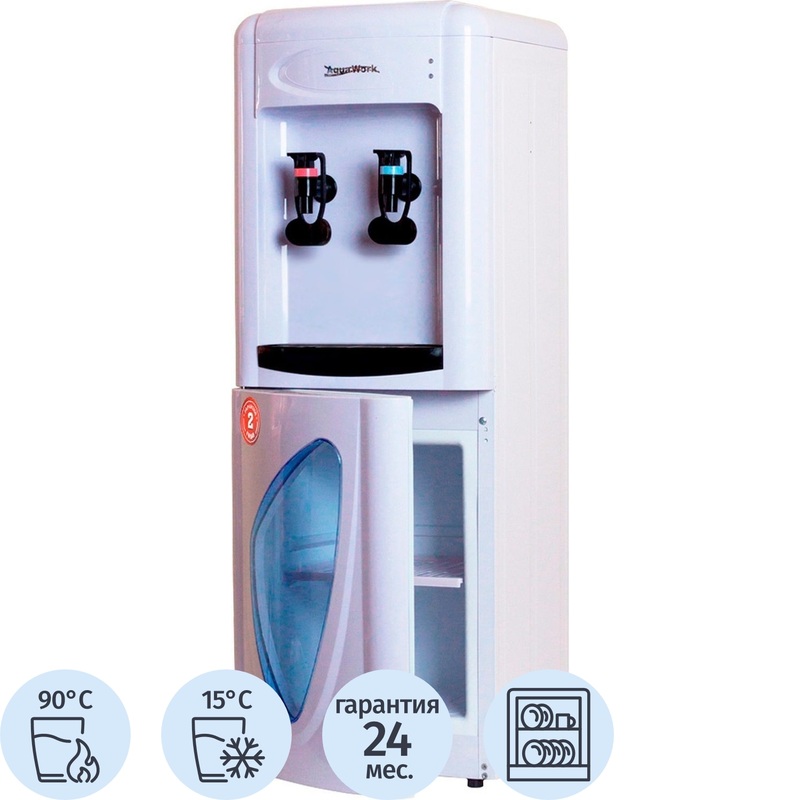 Изображение товара Кулер для воды Aqua Work 0.7LDR белый нагрев и охлаждение