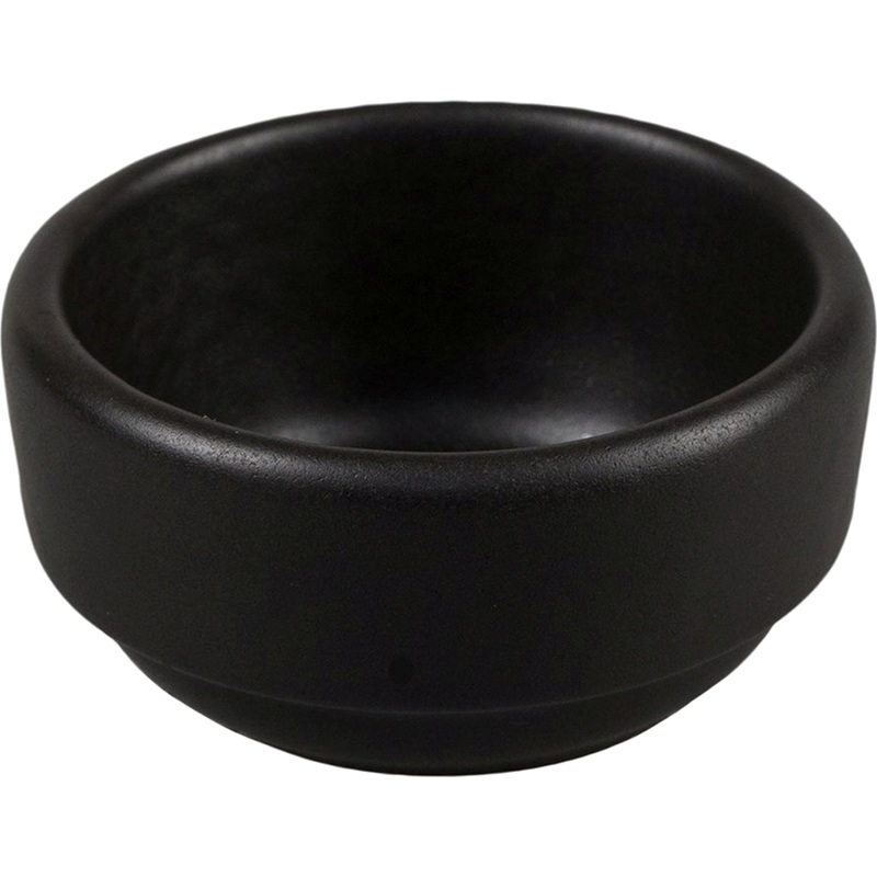 Изображение товара Соусник P.L. Proff Cuisine 50 мл из фарфора черный, современный дизайн