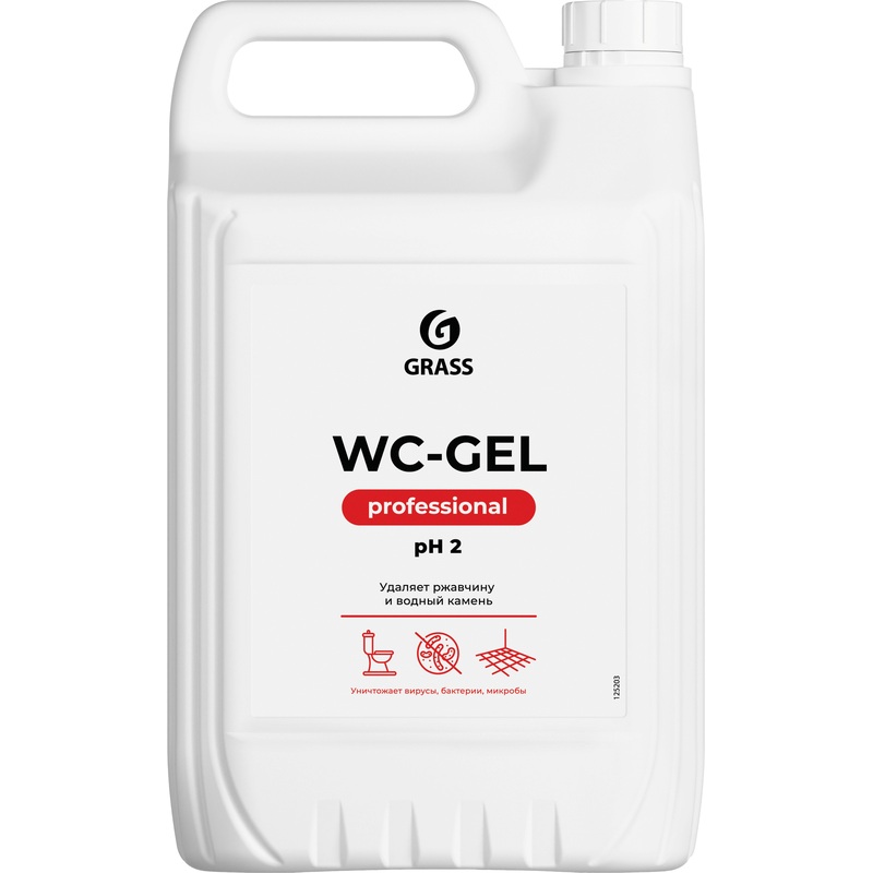 Изображение товара Чистящее средство для туалетных и ванных комнат Grass WC-Gel 5 кг