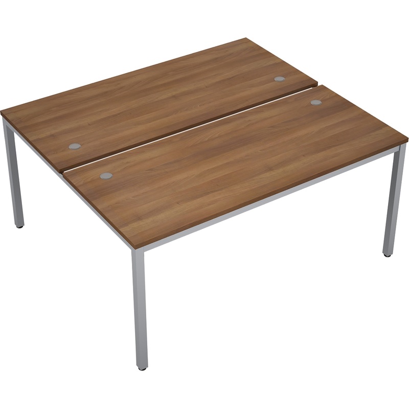 Изображение товара Стол приставной Avance 6МБ.274 двухместный (шамони тёмный/алюминий матовый, 1600х1435х750 мм)