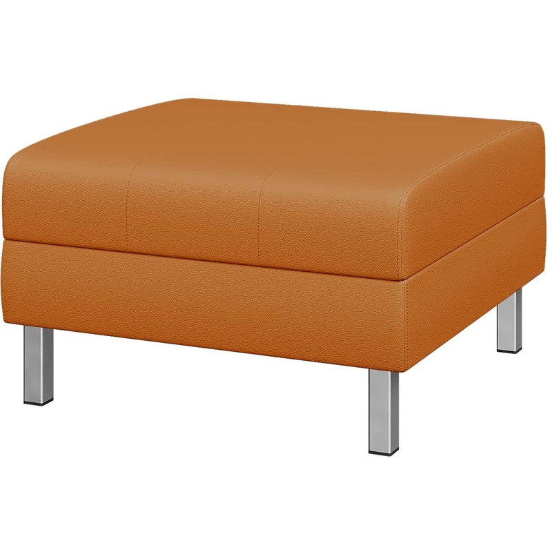 Изображение товара Банкетка Flagman оранжевая из экокожи для современного интерьера