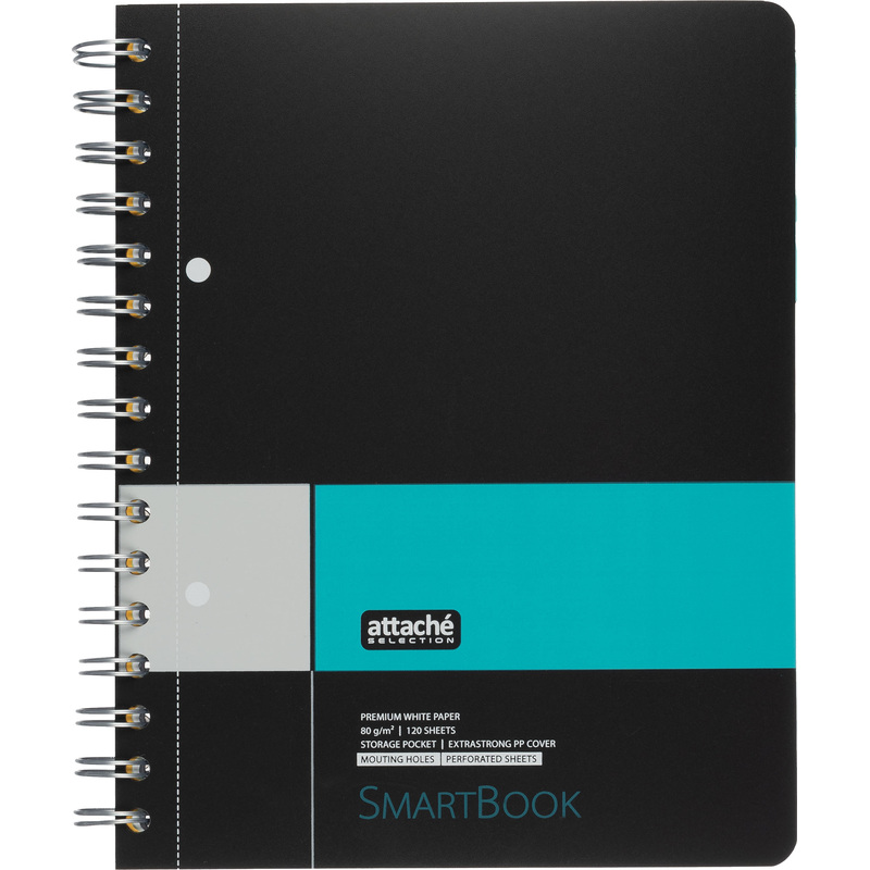 Изображение товара Бизнес-тетрадь Attache Selection Smartbook А5 120 листов в клетку с спиралью