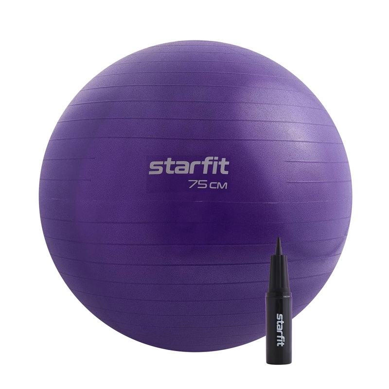 Изображение товара Фитбол STARFIT GB-109 75см фиолетовый для фитнеса и восстановления