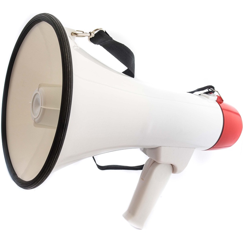 Изображение товара Мегафон Turbosky ML-03 уличный мощный с батарейным питанием 30 Вт 95 дБ белый