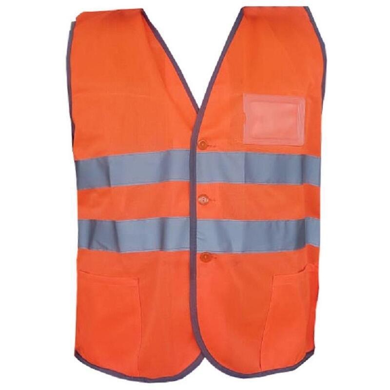 Изображение товара Оранжевый сигнальный жилет типа 2Т с отражающими полосами и карманом для бейджа