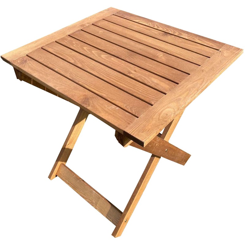 Изображение товара Складной квадратный стол Дятел бежевый 700х700х700 мм