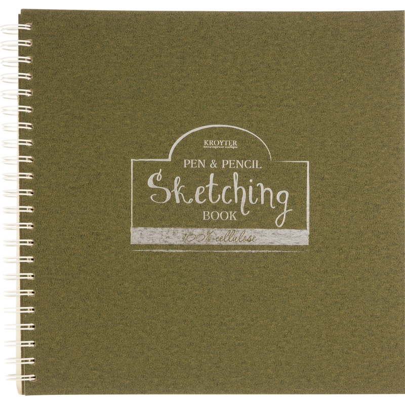 Изображение товара Скетчбук Kroyter Проф Cream 295x295 мм 80 листов для рисования