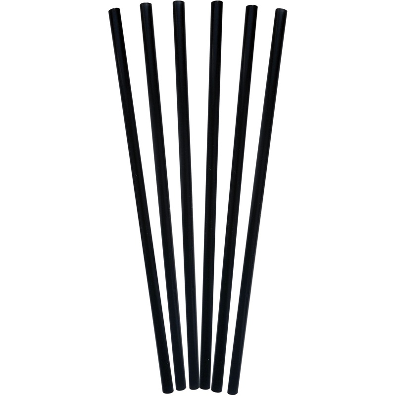 Изображение товара Трубочки для коктейля пластиковые прямые длина 240 мм диаметр 8 мм (250 штук)