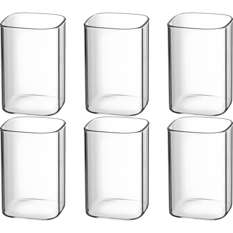 Изображение товара Стакан (олд фэшн) MGline Квадро термостойкое стекло 250 мл (6 штук в упаковке)