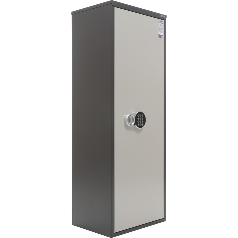 Изображение товара Металлический архивный шкаф Aiko SL-125T-EL с электронным замком серый 460x340x1252 мм