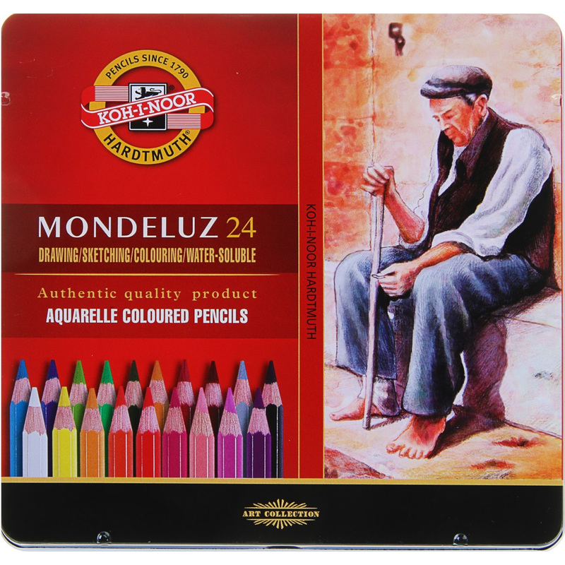 Изображение товара Карандаши акварельные Koh-i-Noor Mondeluz Old Man 24 цвета в наборе
