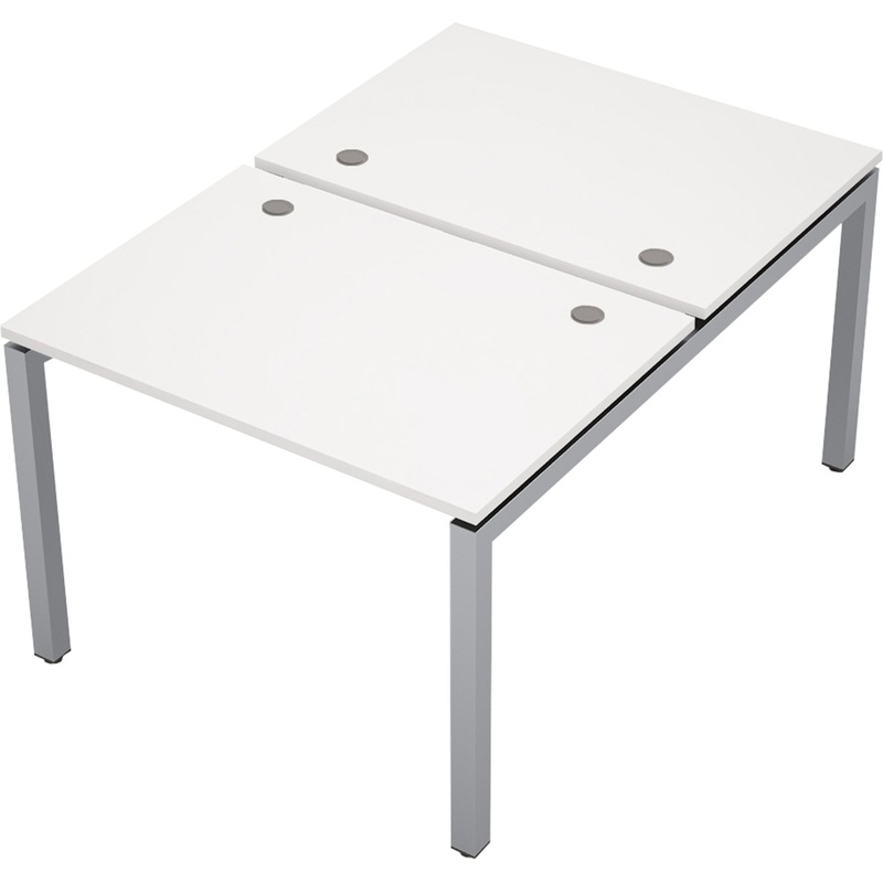 Изображение товара Стол приставной Avance 6МБ.5277 двухместный белый/алюминий