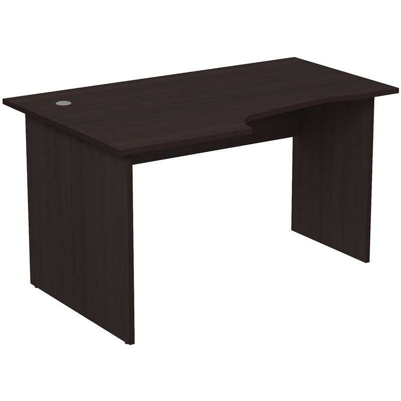 Изображение товара Криволинейный письменный стол ЛДСП 1400x900x750 венге Россия