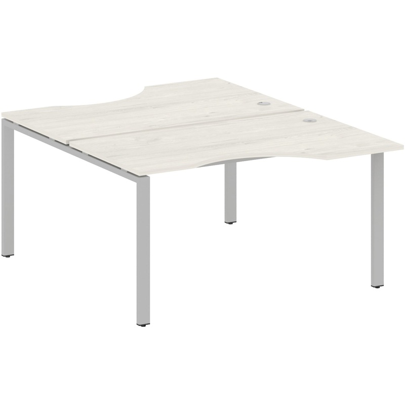 Изображение товара Рабочая станция Metal System Style БП.РАС-СА-2.2 дуб наварра/серый, 1400x1835x750 мм