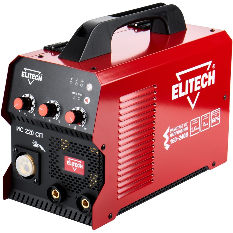 Изображение товара Сварочный инвертор Elitech ДМ ИС 220 СП (204755)