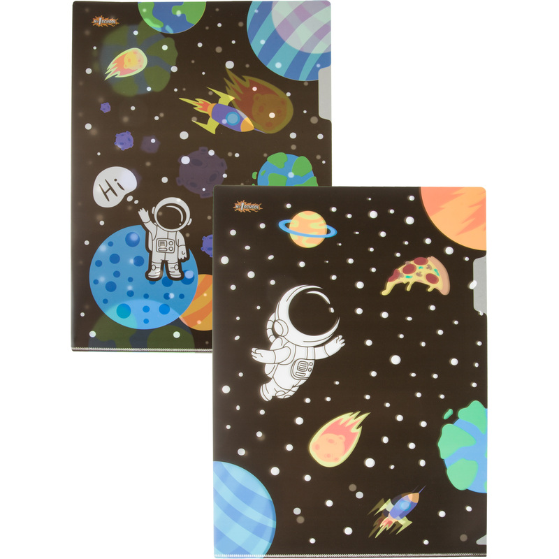 Изображение товара Папка-уголок №1 School Space time А4 пластиковая 180 мкм (2 штуки в упаковке)