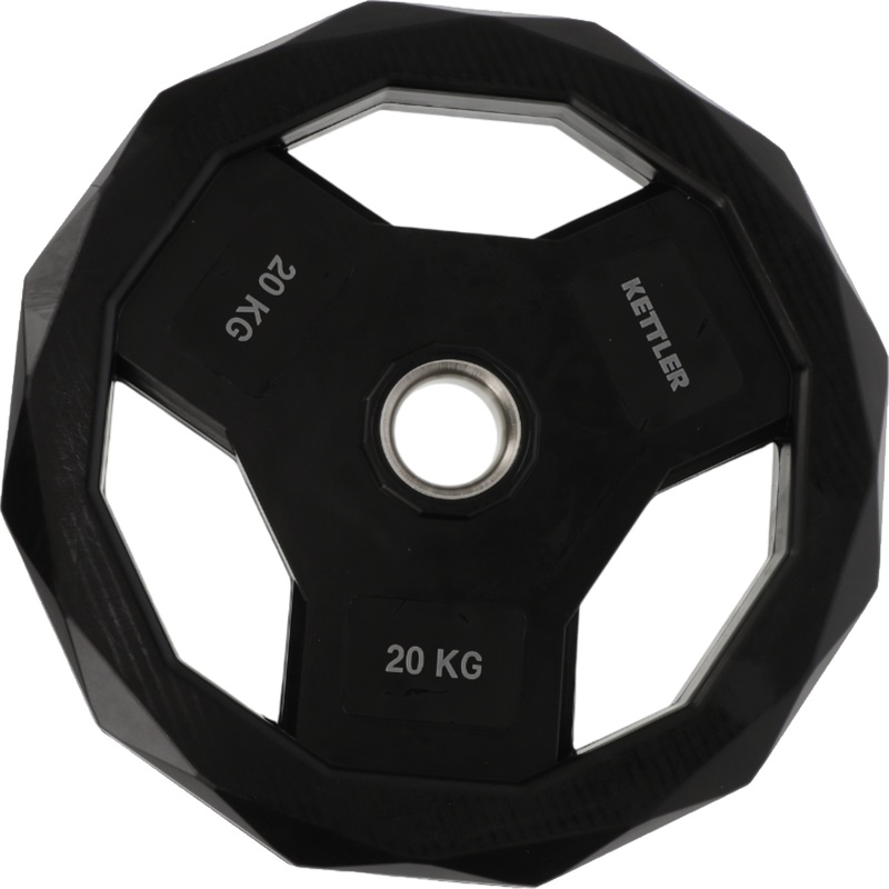 Изображение товара Диск обрезиненный для штанги Kettler 20 кг чёрный
