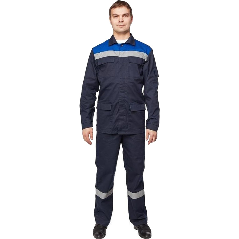 Изображение товара Костюм рабочий летний мужской л05-КПК с СОП синий/васильковый 44-46