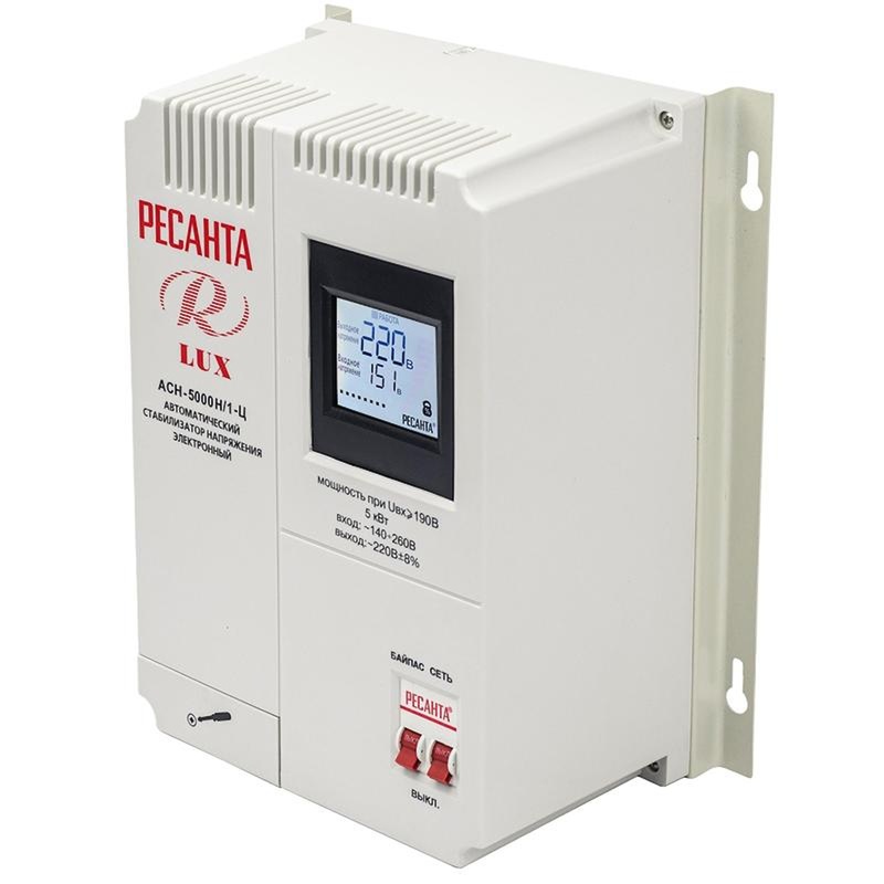 Изображение товара Уценка стабилизатор напряжения Ресанта АСН-5000Н 1-Ц 5 кВт, Китай
