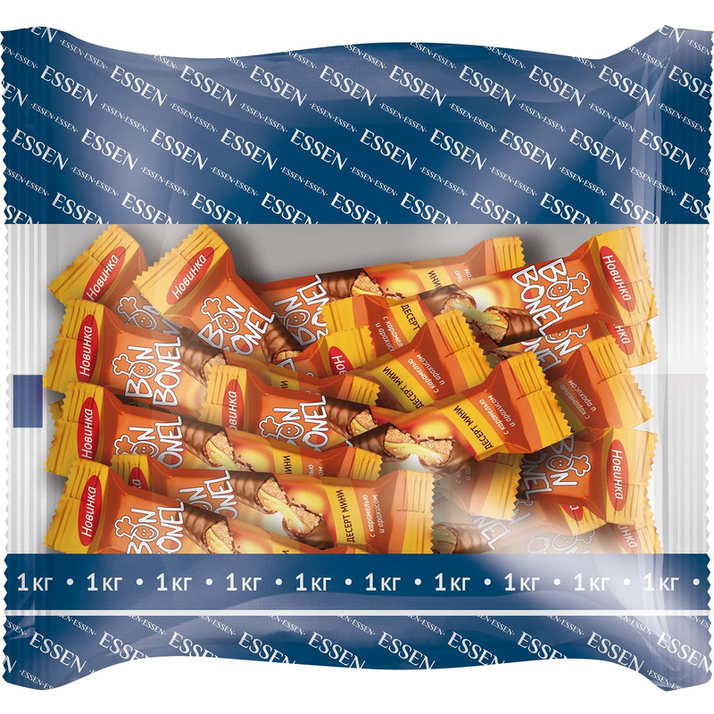 Изображение товара Конфеты Bon Bonel мини печенье с карамелью 1 кг