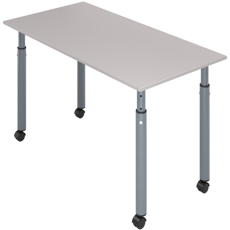 Изображение товара Стол ученический (серый, 1200х600х580-820 мм)