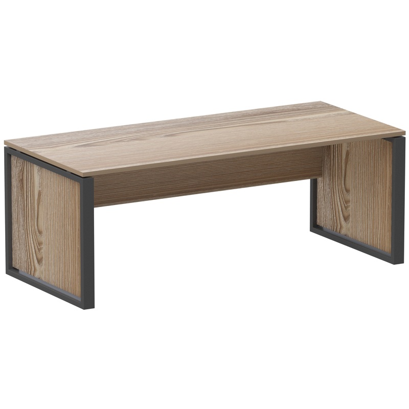 Изображение товара Стол руководителя Аргентум НТМ-180 дуб сафари/антрацит 1800х800х750 мм