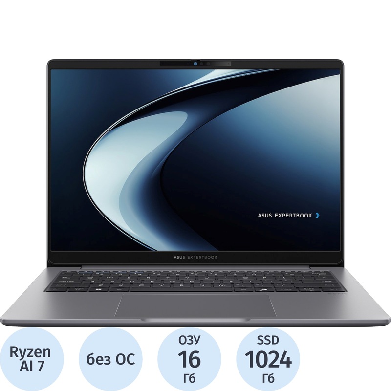 Изображение товара Ноутбук Asus ExpertBook Entry PM3406CKA-LY0247 с AMD Ryzen AI 7