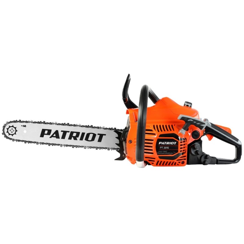 Изображение товара Пила цепная бензиновая Patriot PT 3816 с шиной 16 дюймов и системой Easy Start