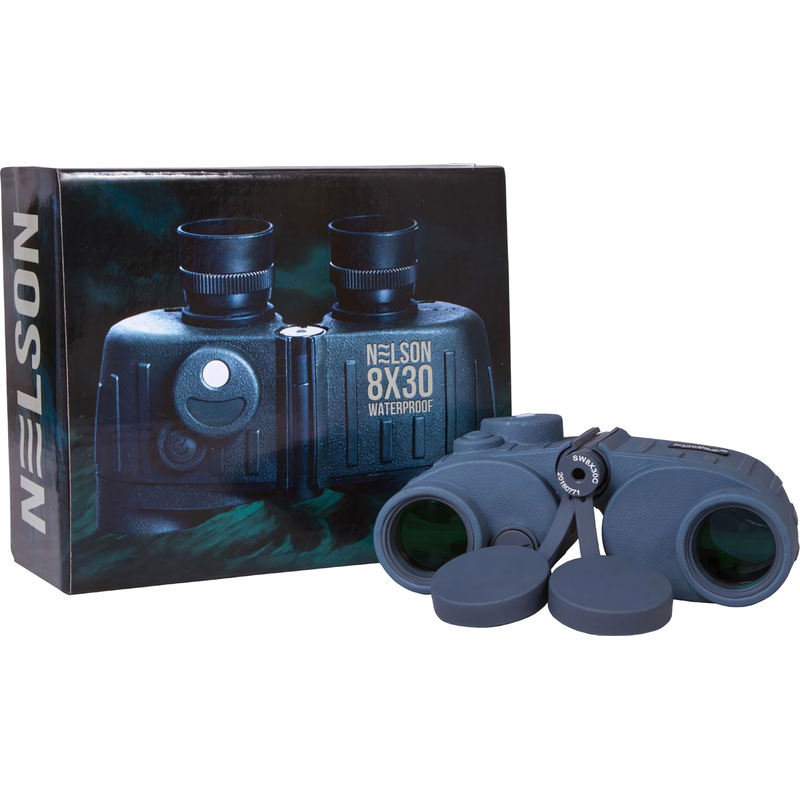 Изображение товара Морской бинокль Levenhuk Nelson 8x30 мм непротекаемый с компасом и дальномером