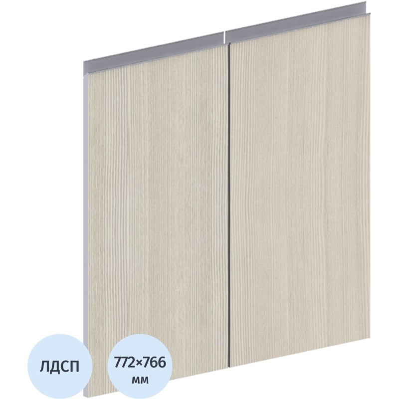 Изображение товара Двери низкие Vita ЛДСП сосна Карелия 766x772 мм 2 шт