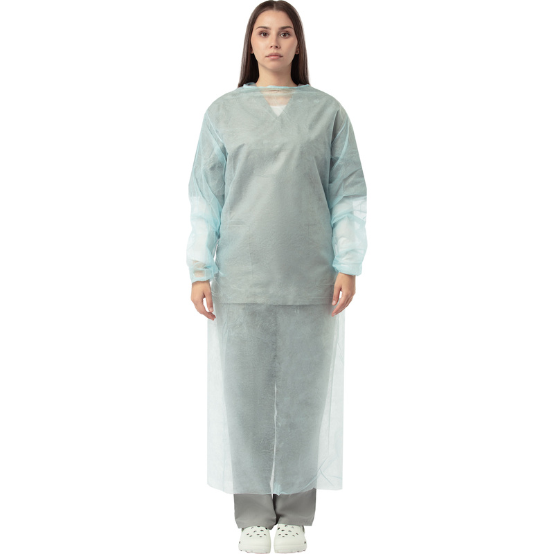 Изображение товара Одноразовый хирургический стерильный халат Инмедиз 52-54 см высочайшие барьерные свойства