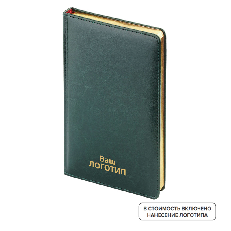 Изображение товара Ежедневник Bruno Visconti Sidney Nebraska искусственная кожа А4 136 листов зеленый