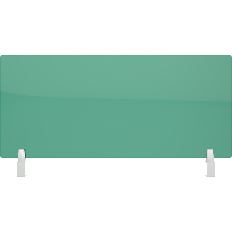 Изображение товара Акриловый защитный экран на струбцине зеленый 800х55х400 мм