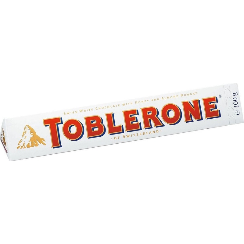 Изображение товара Швейцарский белый шоколад Toblerone с медово-миндальной нугой 100 г