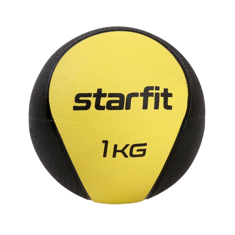 Изображение товара Медбол Starfit GB-702 1 кг жёлтый для фитнеса и функциональной тренировки