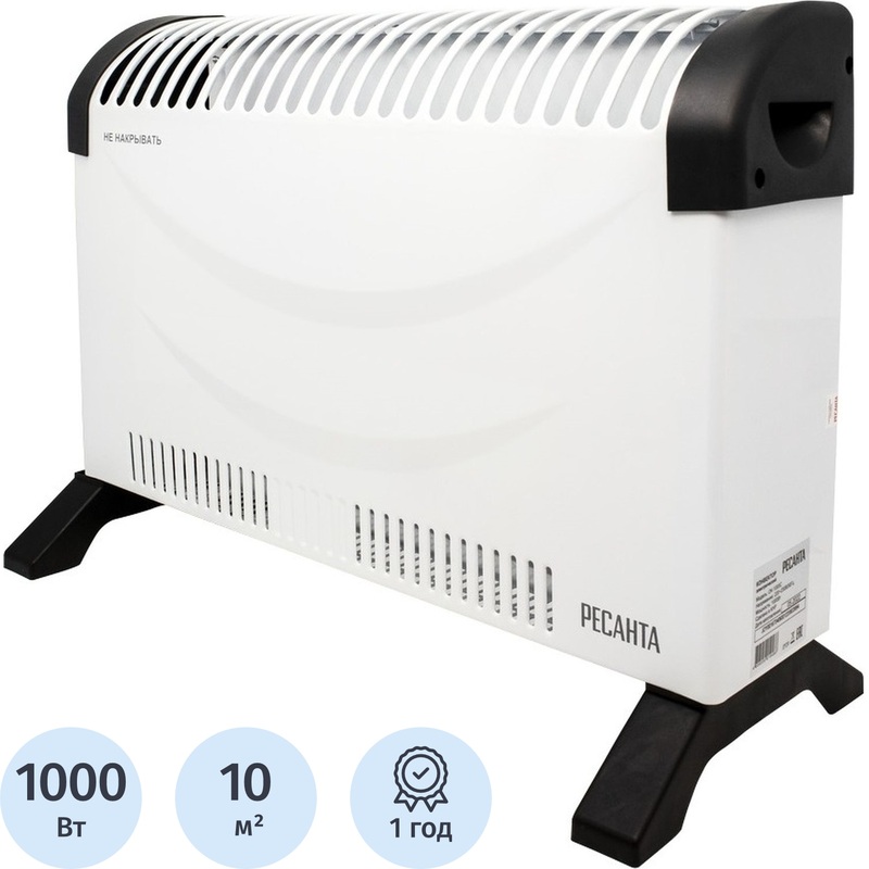 Изображение товара Конвектор Ресанта ОК-1000С напольный, 1000 Вт, белый
