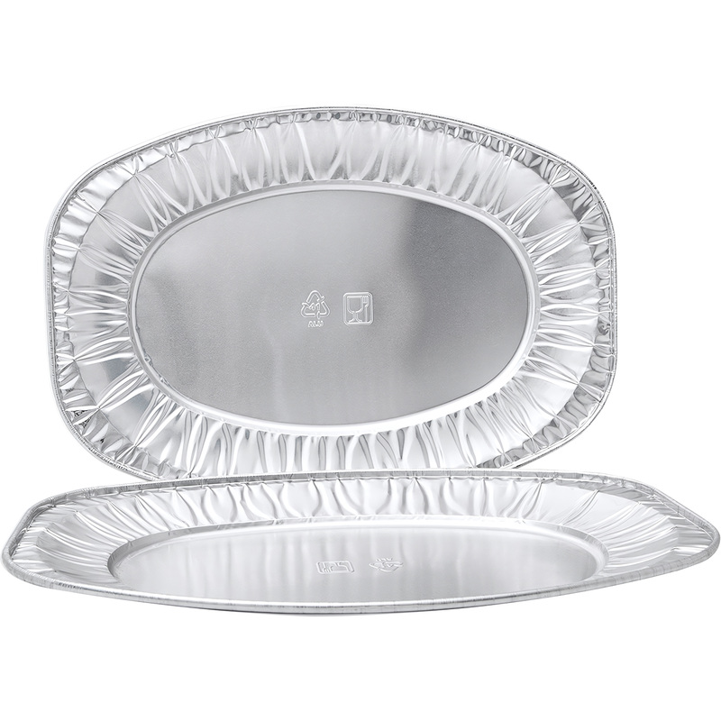 Изображение товара Алюминиевый поднос Горница 1200 мл 35.1x23.5 см упаковка 25 шт