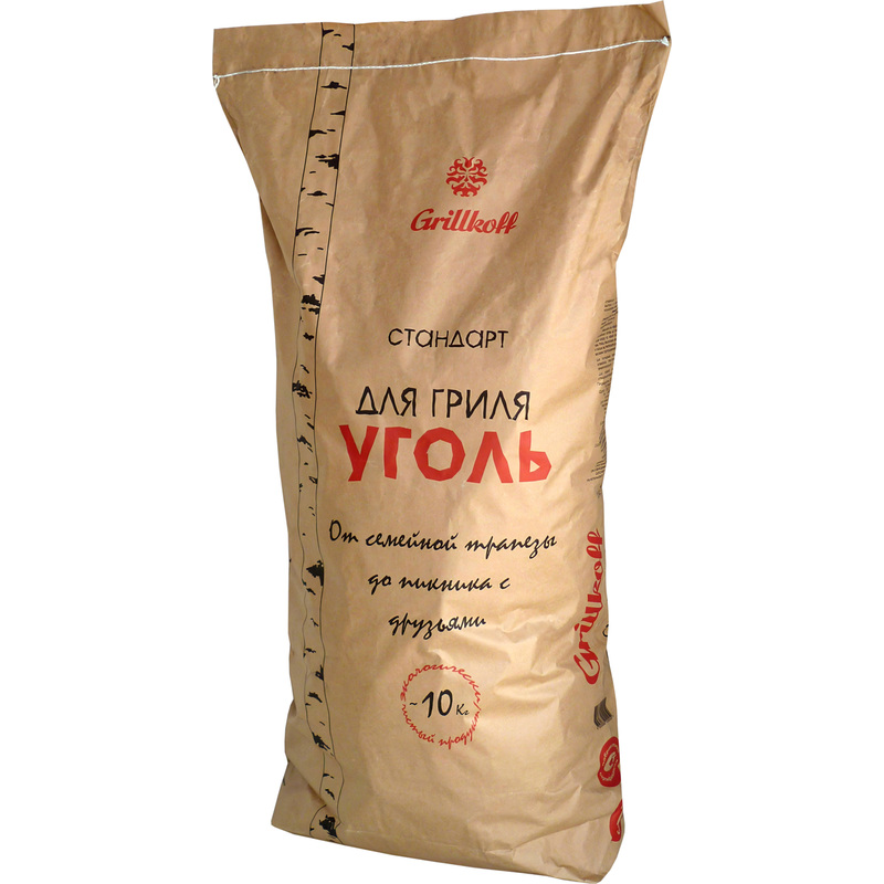Изображение товара Уголь древесный Grillkoff Стандарт для гриля 10 кг