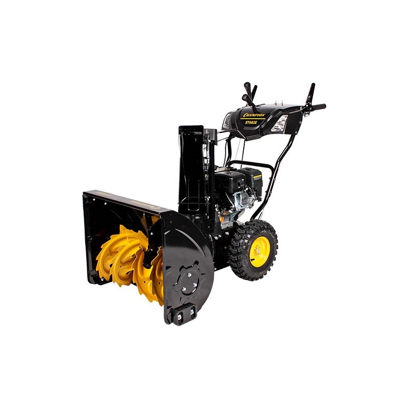 Изображение товара Бензиновый снегоуборщик Champion ST662E двухступенчатый мощный профессиональный