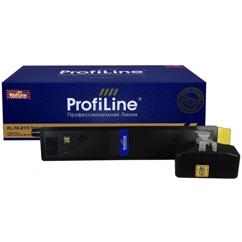 Изображение товара Совместимый лазерный картридж ProfiLine TK-8115Y для Kyocera желтый 6000 страниц