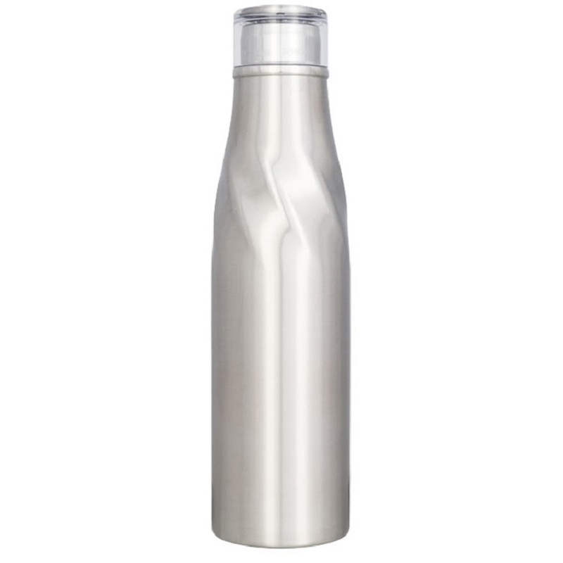 Изображение товара Термобутылка Hugo 650 мл серебристая вакуумная сталь медь герметичная крышка