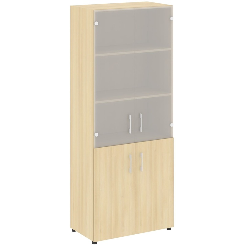 Изображение товара Шкаф для документов Yalta LT-ST 1.2 со стеклом (акация лорка, 800х450х1987 мм)