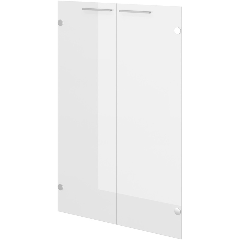 Изображение товара Двери стеклянные прозрачные Дублин 370х1167 мм, 2 шт.