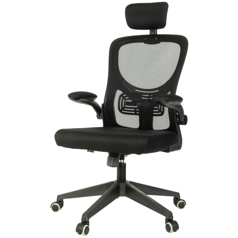 Изображение товара Кресло для руководителя Бюрократ MC-101-H чёрное ткань и сетка для офиса