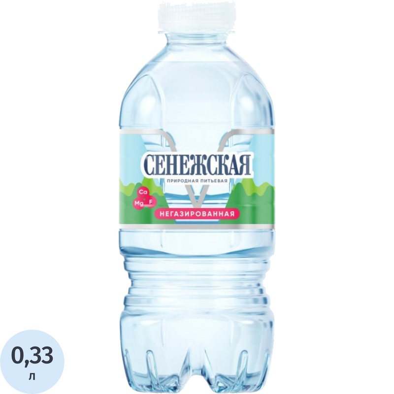Изображение товара Вода питьевая Сенежская негазированная 0.33 л