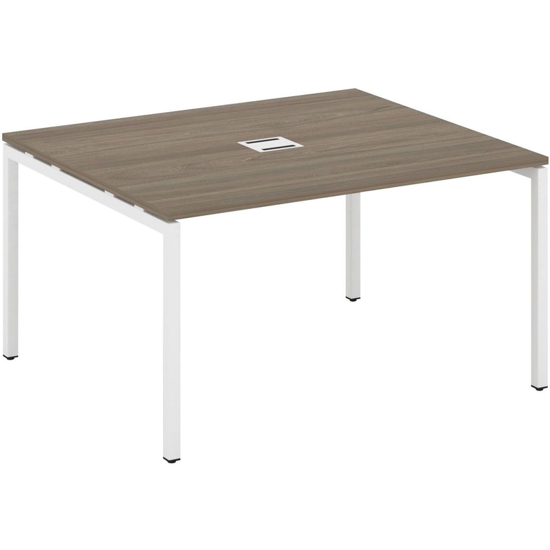 Изображение товара Стол для переговоров SN-4P.SPRG-032 вяз благородный/белый 1180х1180х750 мм