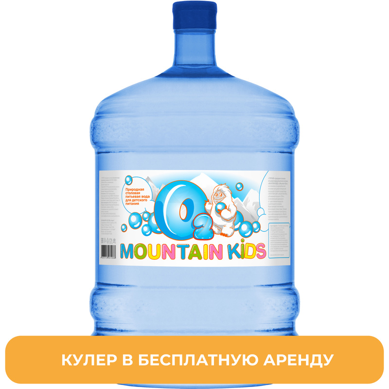 Изображение товара Бутилированная вода Mountain Kids Горная 19 литров для детей