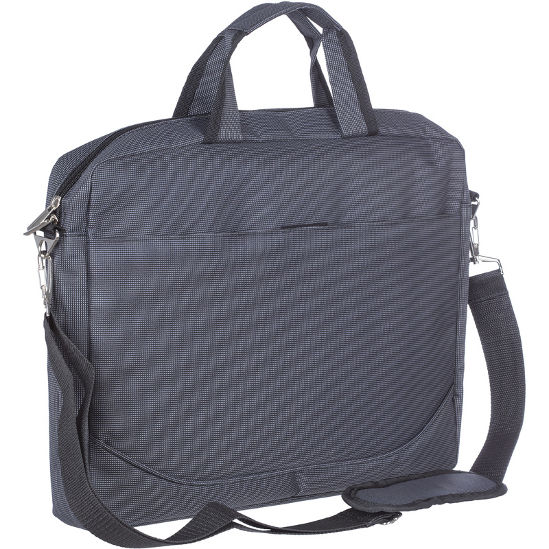 Изображение товара Сумка для документов и ноутбука Алекс серая из полиэстера