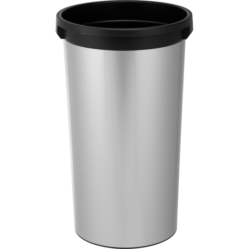 Изображение товара Контейнер для мусора напольный Vileda Professional 50 л пластик серый/чёрный (73x38x38 см)